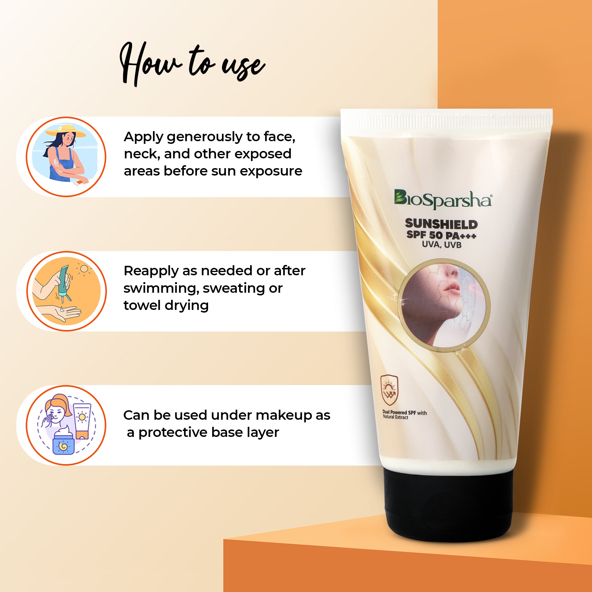 BioSparsha SunShield Cream - 150g