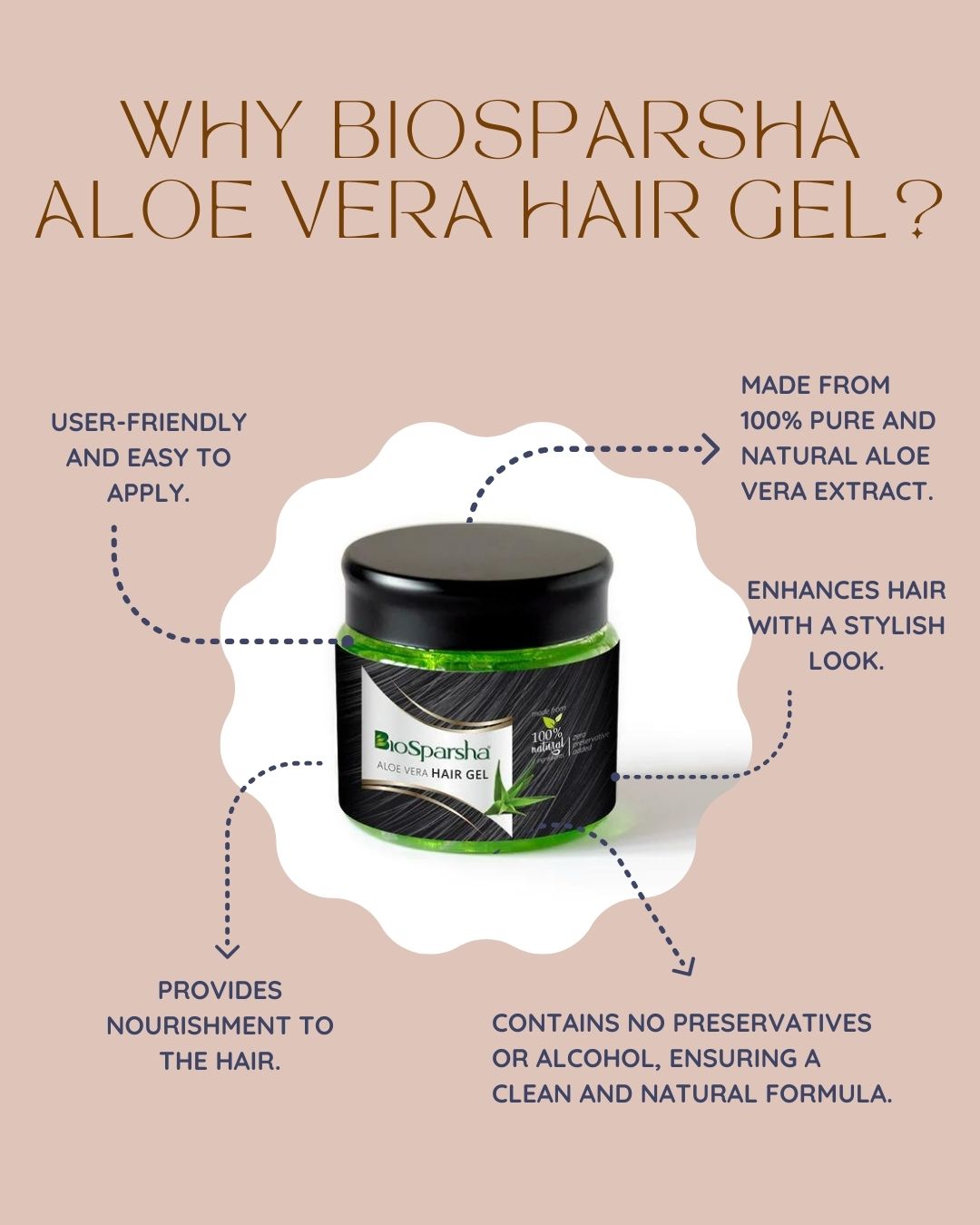 BioSparsha Aloe Vera Hair Gel 100g